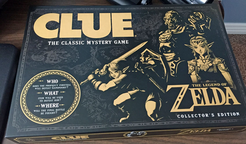 Clue The Legend of Zelda board game